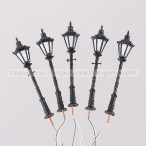 5PCS 1/50 1:50 LED Park Lanterns Street Lamp Model Railway Warm White LH-7 - Picture 1 of 5