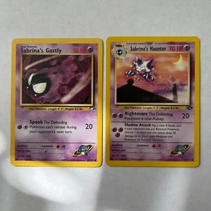 Pokemon 1999-2000 Wizards Sabrina’s Gym Heroes Set of 2 Cards - Picture 1 of 4