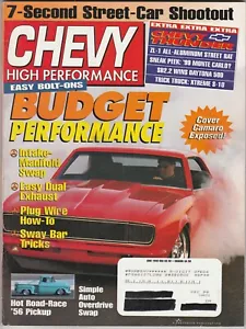 REVISTA CHEVY HIGH PERFORMANCE PRESUPUESTO RENDIMIENTO CAMARO JUNIO 1998 - Imagen 1 de 3
