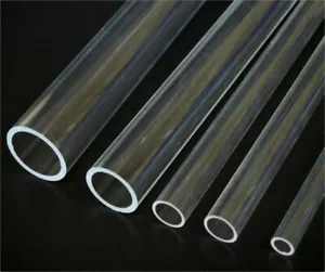 Tubo rotondo acrilico trasparente 8-20 mm OD perspex taglio in plastica artigianato fai da te lunghezza 250 mm - Foto 1 di 1