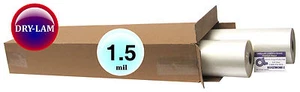 DryLam Standard Hot Laminating Roll Film 27-inch x 500' x 1" core 1.5 Mil [pk 2] - Picture 1 of 3
