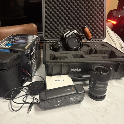 Blackmagic Design 6K Pro Cinema Full Frame Sigma lens - battery Grip Pro-Case - Image 1 of 4