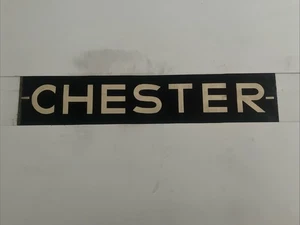 CHESTER - Wrexham June 1978 Bus Blind 30" GIFT FC - Picture 1 of 15