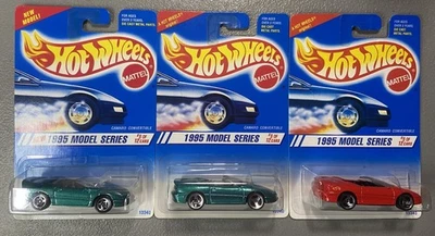 Hot Wheels (3) 1995 Nuevo Modelo Nº Camaro 344 #8/12 conv variación de color/rueda Foto 1 de 4