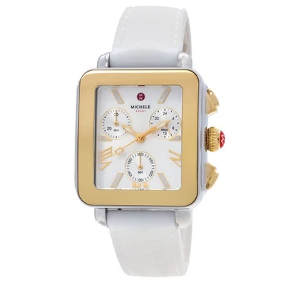 Reloj Michele Deco deportivo esfera plateada para dama MWW06K000069 Foto 1 de 3