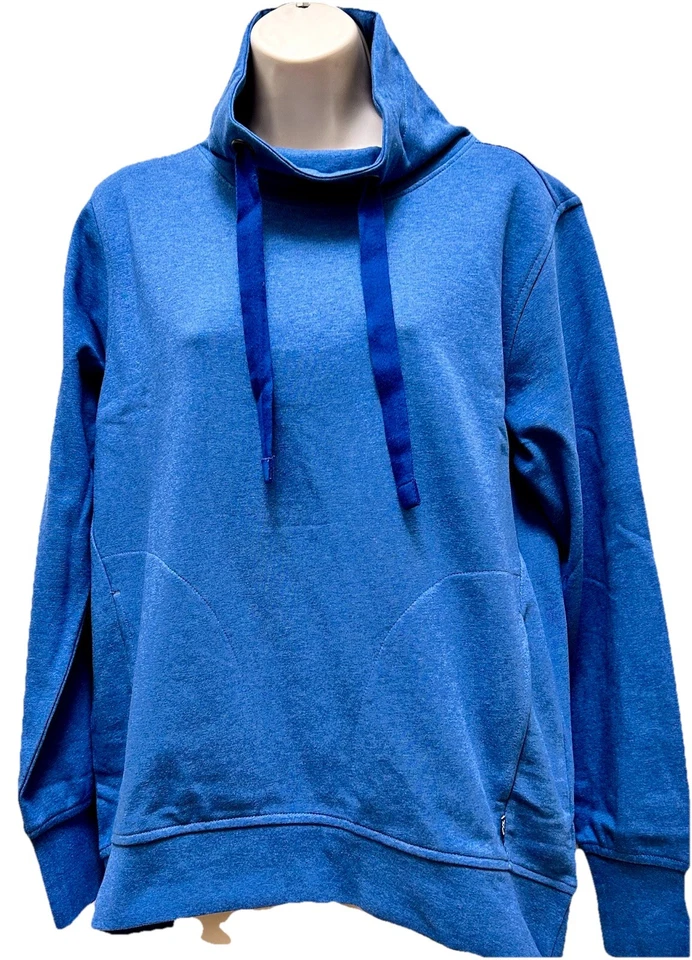 Cutter & Buck Saturday Cotton Blend Womens Funnel Neck Sweatshirt Med New - Image 1 of 4