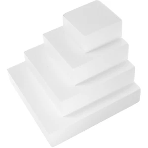 Modelo de pastel de espuma 4 piezas modelo de pastel en forma cúbica modelo de pastel para hornear modelo de pastel - Imagen 1 de 12