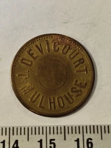 JETON 10 CENTIMES J.DEVICOURT MULHOUSE Ref21307J - Picture 1 of 2