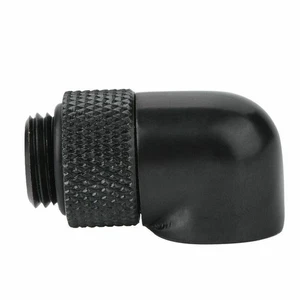 Black Tube Fitting Connector Adapter Durable For Computer PC Water Cooling - Zdjęcie 1 z 6
