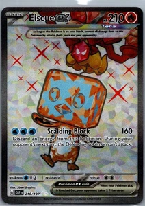 Eiscue ex Holo Ultra Rare SV03: Obsidian Flames 210/197 NM - Picture 1 of 2