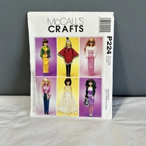 McCall's Crafts Barbie 11.5" Muñeca Costura Patrón Disfraces Trajes Sin Cortar 8d - Imagen 1 de 4