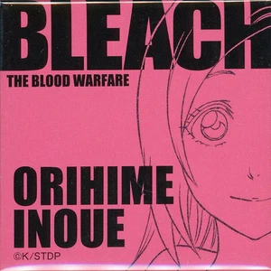 Bleach Orihime Square Badge B Prize Blood Warfare Event Used - Picture 1 of 1