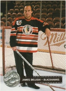 JAMES BELUSHI 1992 NHL HOCKEY CARD PRO SET PLATINUM CELEBRITY CAPT BLACK HAWKS - Picture 1 of 2