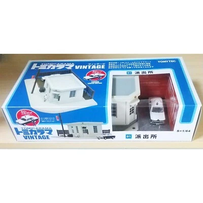 TOMY TEC TOMICA RAMA LIMITED VINTAGE 1/64 01 Police Station Mini Car Near Mint - Image 1 of 4