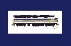 CSX F40PH-2 CSX1 11"x17" Passepartoutdruck Andy Fletcher signiert - Bild 1 von 1