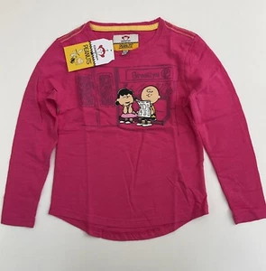 Appaman Peanuts Kids Girl's Pink Long-Sleeve Graphic Tee Top Size 7 NWT - Picture 1 of 8