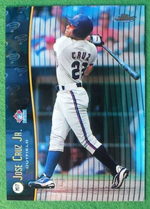 1998 Topps Finest Mystery Series 1 Jose Cruz JR Dual Sided Refractor M17 Error - Picture 1 of 3