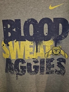 Nike North Carolina A&T Standard Fit 2xl Xxl Mens Gray Graphic Logo Tshirt - Picture 1 of 11