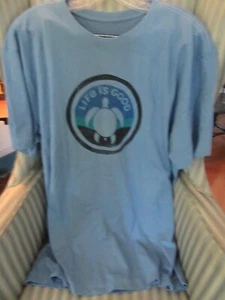 NEU MIT ETIKETT LIFE IS GOOD HERREN S/S 100 % BAUMWOLLE CRUSHER T-SHIRT "TURTLE COIN"... (L) - Bild 1 von 4