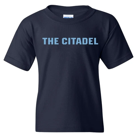 The Citadel Bulldogs Basic Block Youth T Shirt - Navy Cover