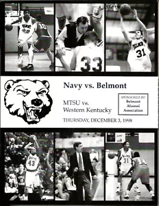 Programma Doubleheader Basket Uomo 1998 - Belmont/Navy, Middle Tenn/WKU - Foto 1 di 2