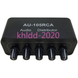 Mini 1-IN-5-OUT Audio Switcher Box HiFi Stereo RCA Audio Splitter / Selector - Picture 1 of 3