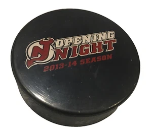 NJ Devils Opening Night Puck SGA 2013-2014 - Picture 1 of 6