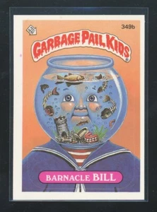 Topps 9th Series Garbage Pail Kids #349b Barnacle Bill-Pink Dot/Blotch Os9 ERROR - Picture 1 of 2