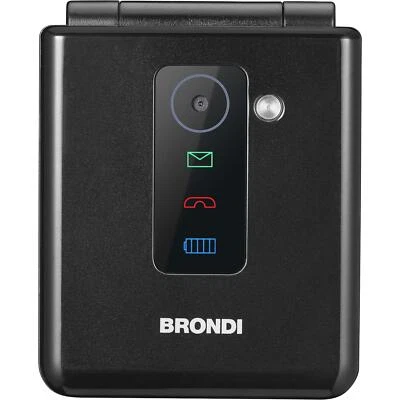 Cellulare Brondi Flipper black metal nero - Immagine 1 di 3