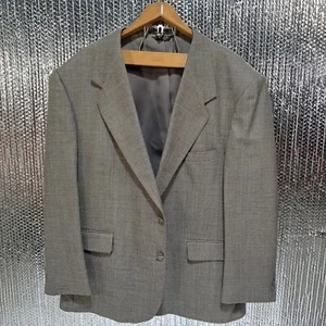 Mens Vintage Sport Coat 48R US Size JOHN HENRY Jacket Wool Silk - Picture 1 of 21