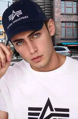 ALPHA INDUSTRIES Herren Basic Trucker Cap Hut Dunkelblau one size