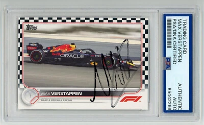 Max Verstappen Autographed Signed 2022 Topps Formula 1 Oracle Racing #109 - Image 1 of 2