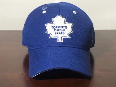 Vintage 00s Toronto Maple Leafs Zephyr 7 3/8 Fitted Hat - Blue - Image 1 of 4