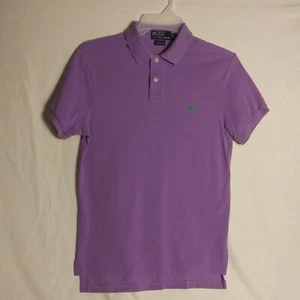 Polo Ralph Lauren Men's Shirt Size Medium Purple Short Sleeve Custom Fit - Picture 1 of 10