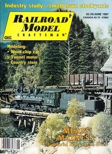 RAILROAD MODEL CRAFTSMAN 6/87 RIO GRANDE SOUTHERN, STOCKYARDS, TUNNEL MOTOR, L&M - Picture 1 of 2