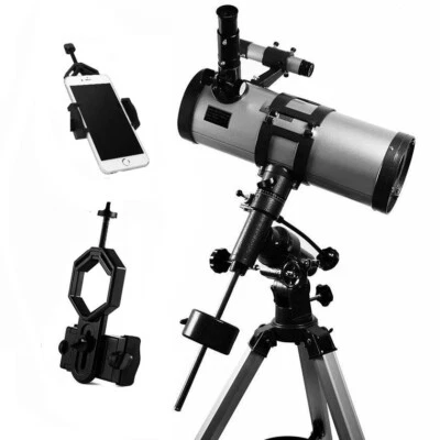 Astronomical telescope 1000x 114mm Reflector & Mobile phone adapter deep space - Image 1 of 4