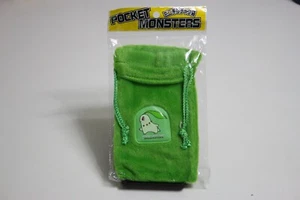 Pokemon Chikorita Carrying Pouch- Green for Nintendo Game Boy Color/ Japan/ New - Picture 1 of 8