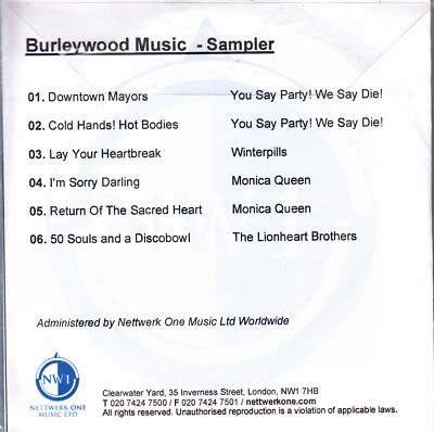 BURLEYWOOD MUSIC SAMPLER Various - 6 Track Promo CD - Image 1 of 2