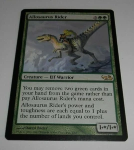 Allosaurus Rider Magic the Gathering MTG Elves vs Goblins Duel Deck Daren Bader - Picture 1 of 2