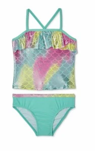 WONDER NATION Swimsuit Toddler Girls Mermaid Scales 2pc Bikini-- 12m,18m,3t - Picture 1 of 3