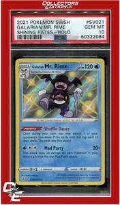 Shining Fates SV021 Galarian Mr. Rime Holo PSA 10 - Foto 1 di 2