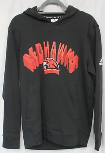 Sudadera con Capucha Adidas Logotipo Miami University Redhawks Negra Talla Pequeña Polar - Imagen 1 de 5