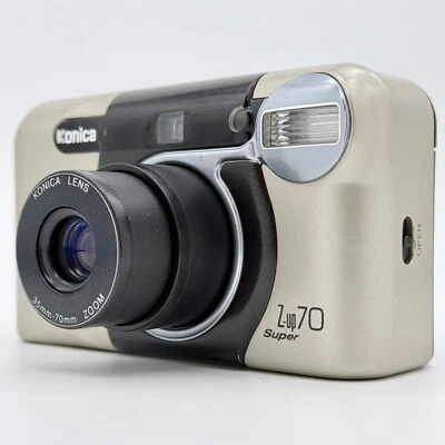 Konica Z-Up 70 Super Point & Shoot Film Flash Camera 35mm 70mm - Tested - Image 1 of 4