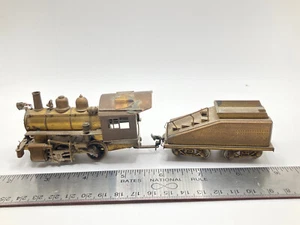 Brass 00 Guage Locomotive and Coal Tender - Picture 1 of 11