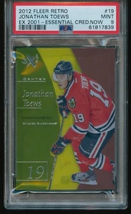 Jonathan Toews 2012-13 Fleer Retro Essential Credentials Now /19 PSA 9 - Picture 1 of 2