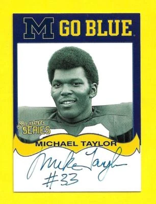 2006 TK Legacy Michigan Autograph M Go Blue MGB128 Michael Taylor - Image 1 of 3