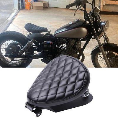 Black Motorcycle Solo Seat Spring Kit For Honda Rebel 250 300 500 1100 Bobber - Image 1 of 4