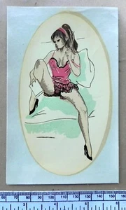 Pinup - Transfer Links Wasser - Oval - Bild 1 von 2