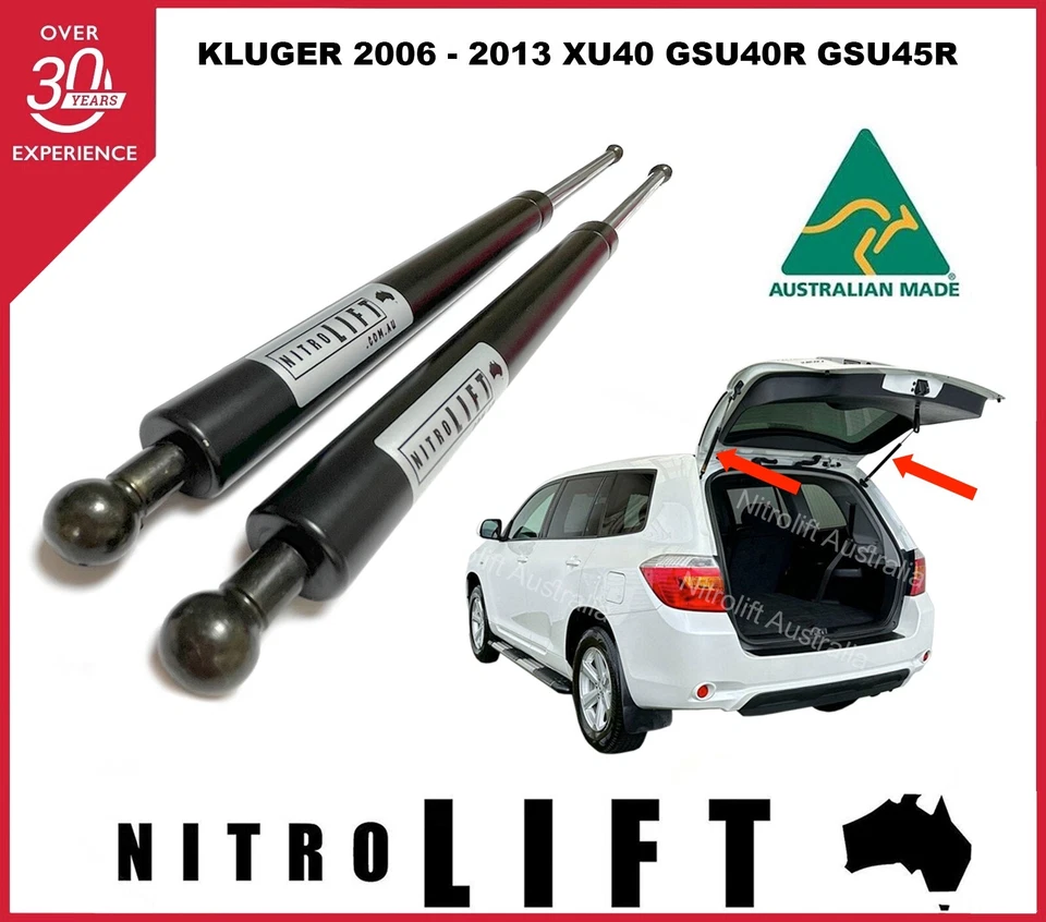 2 x Gas Struts suit Toyota Kluger Tailgate 2006-2013 series XU40 GSU40R GSU45R - image 1 of 1