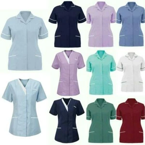 Nurses Healthcare Tunic Hospitality Maid Nurses Carers Therapist Dentist Uniform - Picture 1 of 19